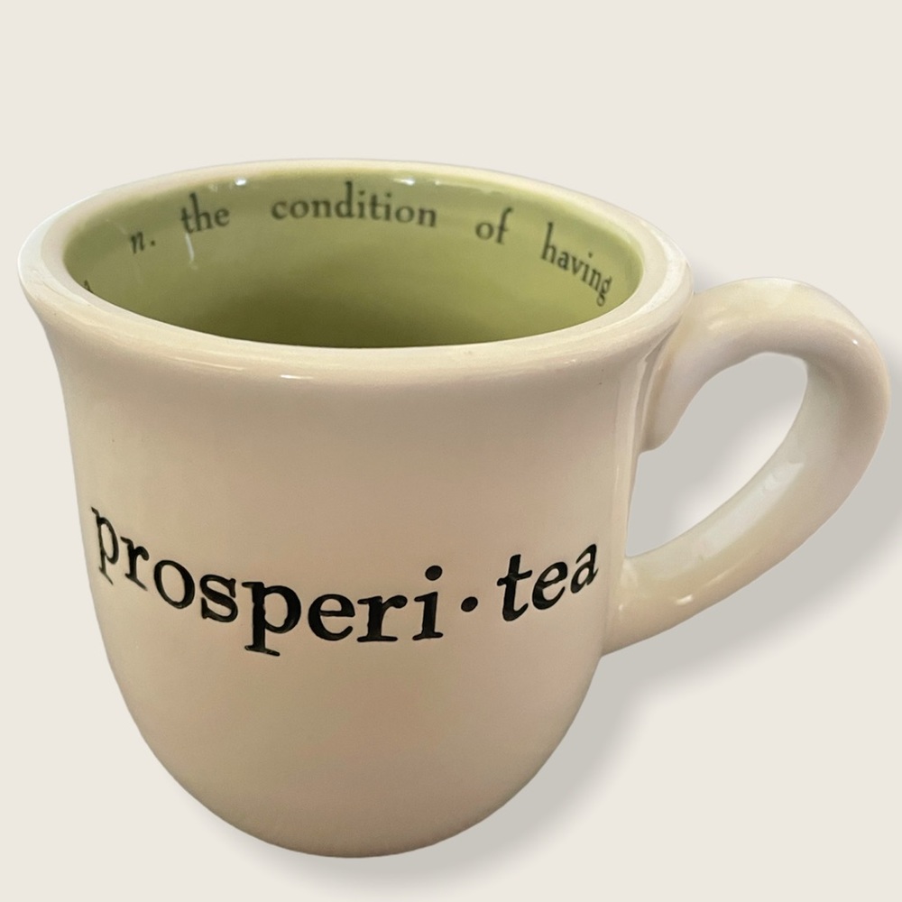 Prosperi-tea Mug, Mud Pie. Small